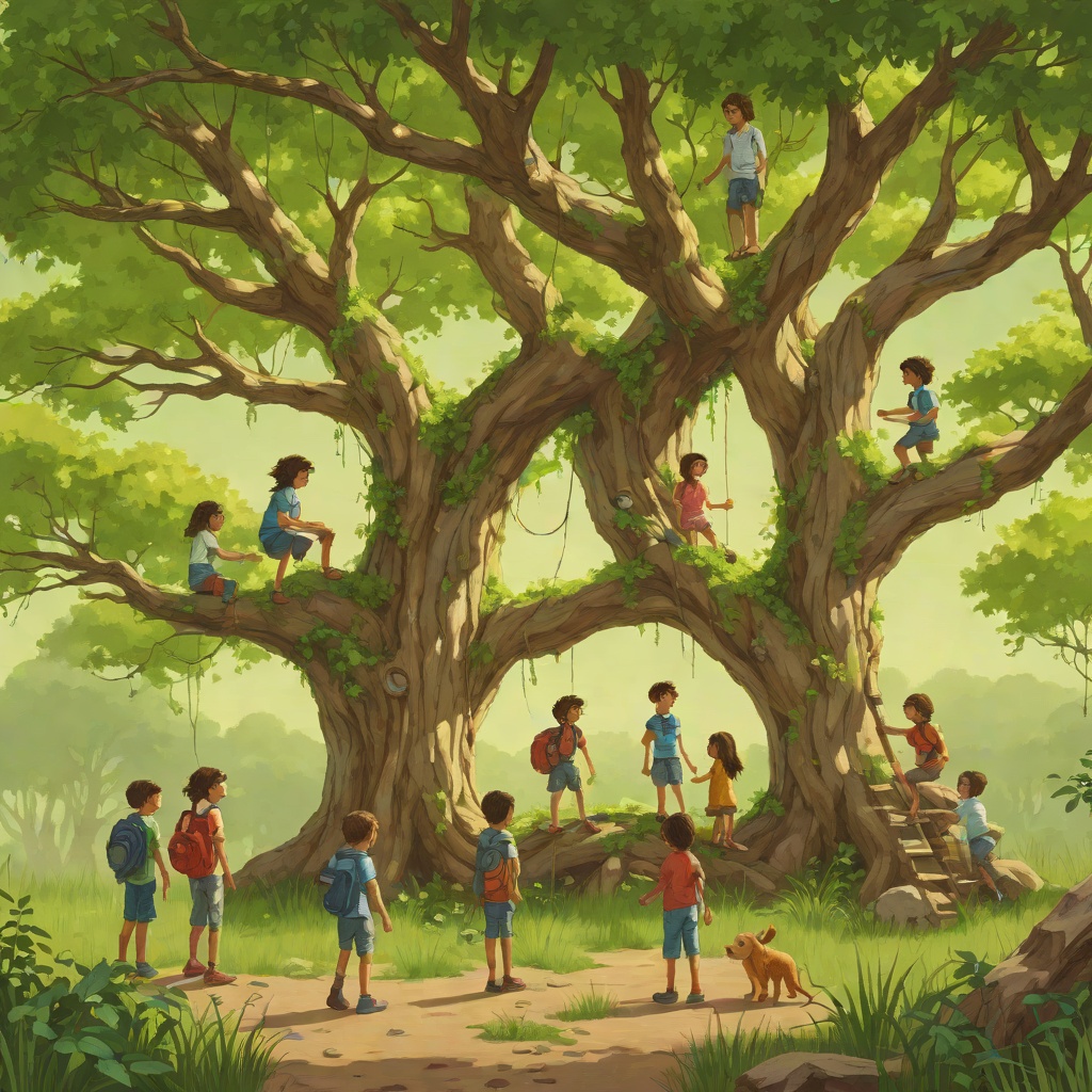 Friendship as a Rescue Network from "The Faraway Tree". This flow shows how friendships among children and tree inhabitants become increasingly organized around mutual rescue.
