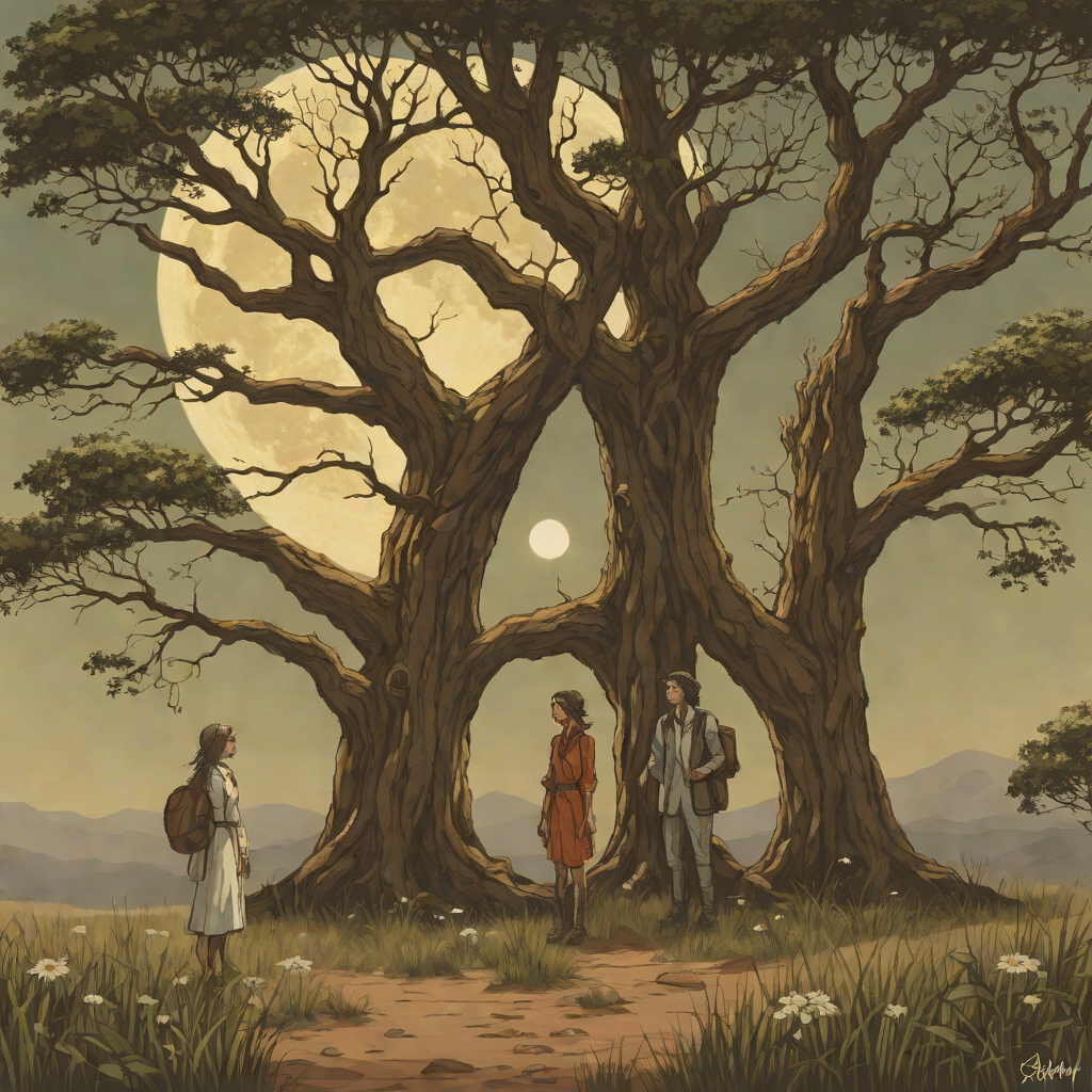 Silky and Moon-Face's Partnership from "The Faraway Tree". This flow traces the complementary partnership between Silky's empathy and Moon-Face's practical hospitality.