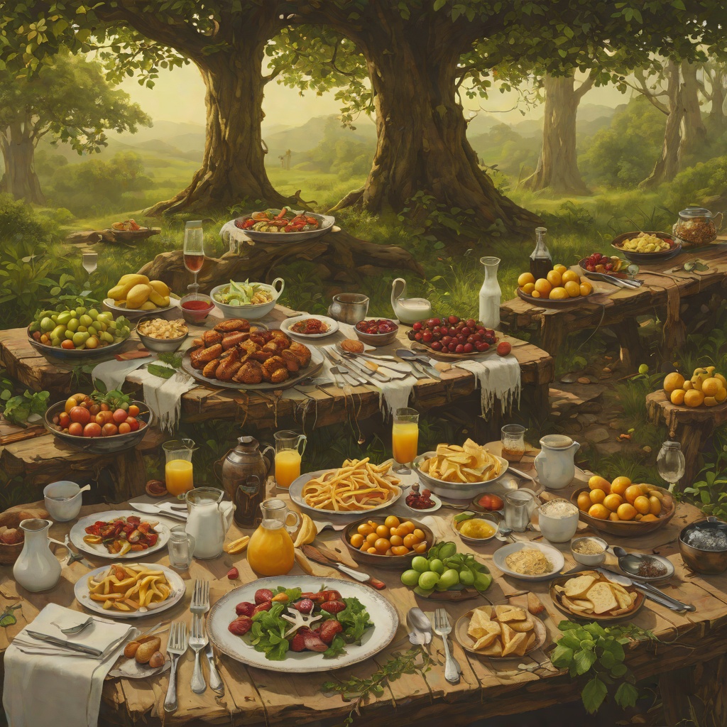 Food as Fellowship from "The Faraway Tree". This flow traces how edible magic creates welcome, temptation, conflict, and reconciliation.