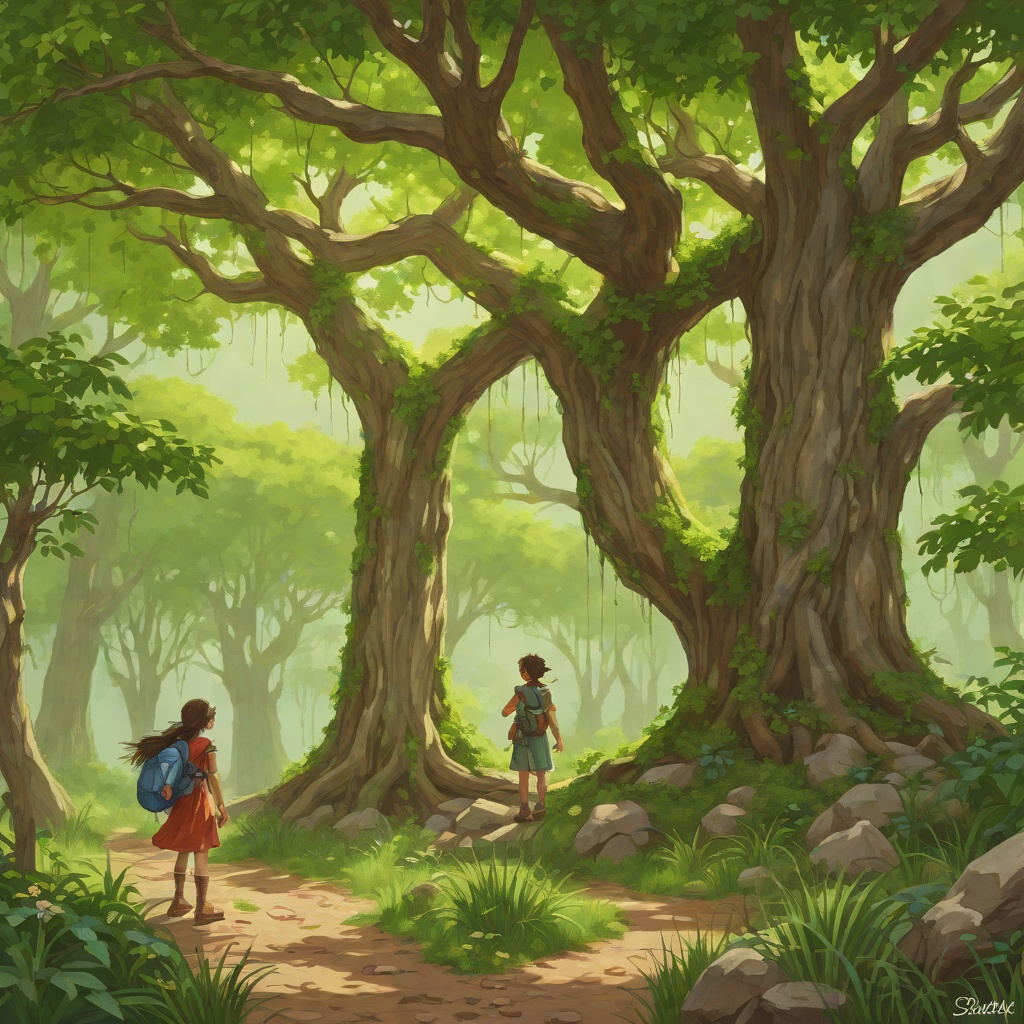 Silky's Protective Courage from "The Faraway Tree". This flow follows Silky's movement from welcoming fairy friend to resourceful rescuer and emotional guardian.