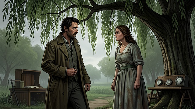 The Woman at The Willows from "The Guilty". The Woman at The Willows Familiarity beneath change When Will meets Victoria at The Willows, she identifies herself as his stepmother.