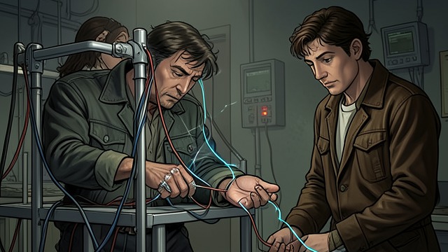 A Friend Saves Him from "The Hanging Girl". Shared Danger The Current Pirjo’s electrical trap makes Carl experience pain and fear while tied to Assad.