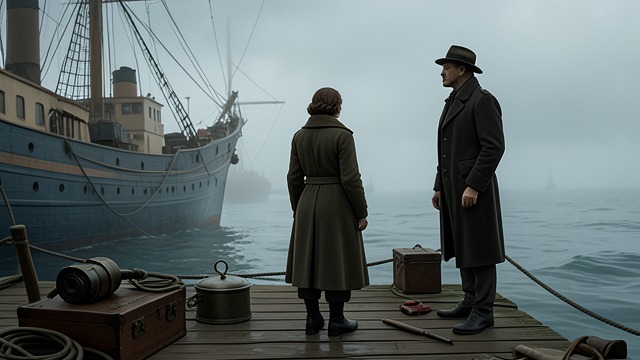 The Journey Across the Sea from "The Hanging Girl". Escape Reimagined Leaving London Wanda departs for Sweden convinced the academy will become her home and Atu her partner.