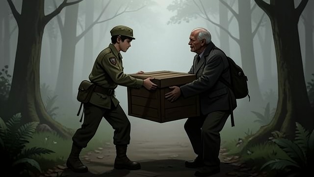 A Boy Scout’s Devotion from "The Hanging Girl". Frank’s Young Follower Admiration Bjarke follows Frank’s activities at Knarhøj and is treated as an eager helper in the man’s spiritual projects.