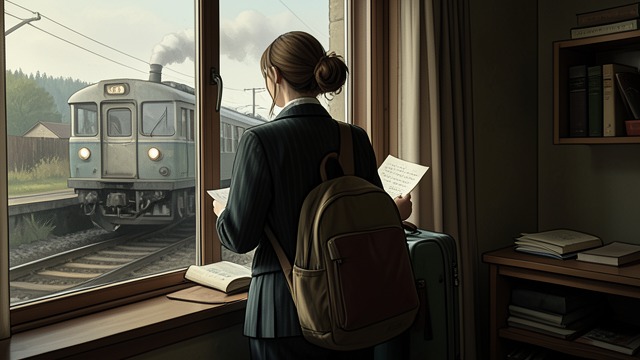 Wanda Leaves from "The Hanging Girl". A Promise to Write Departure Wanda leaves her job and London life to travel to Öland, promising Shirley she will send regular messages.