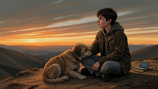 The Sentence That Ends the Book from "A Boy and His Dog". The Sentence That Ends the Book The Catechism Answered 'A boy loves his dog.' The final sentence is the answer to every question Quilla June asked.