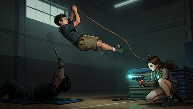 The Rope Swing from "A Boy and His Dog". The Rope Swing Weapons Lost, Options Gone A rover with a .30-06 identifies Vic's position and knocks the Browning off the girder.