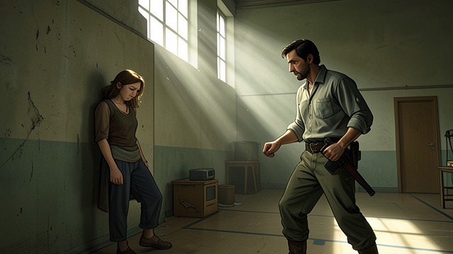 The Trap That Caught Its Baiter from "A Boy and His Dog". The Trap That Caught Its Baiter The Frightened Performer In the gymnasium, Quilla June's mission goes wrong in the most human way: she is genuinely terrified.