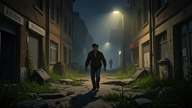 The Risk of the Streets from "A Boy and His Dog". The Risk of the Streets The Empty Craters The streets after dark are weed-grown killing fields; Vic's caution as he trails the mystery solo is the conditioned…