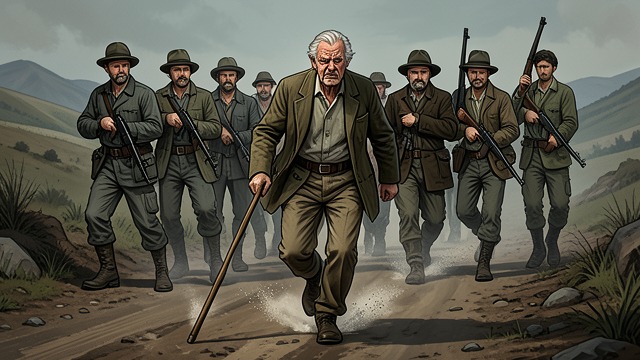 The Grasshopper's Last March from "A Boy and His Dog". The Grasshopper's Last March The Hobbling Vigilante At the head of the mob that pursues Vic and Quilla June, Lew hobbles along like a weird grasshopper, cane…