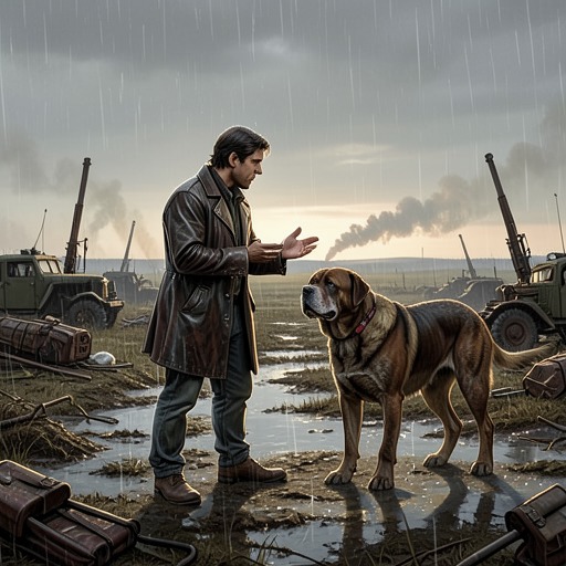 The Legend of the Skirmisher Dogs from "A Boy and His Dog". Recounts Blood's origin myth, the pre-war experiments that gave rise to telepathic dogs, their lineage, and their militarization, and the role of this rote…