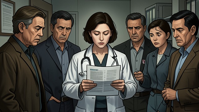 The First Diagnosis from "What Are You Going Through". The First Diagnosis A prognosis The friend learns that her cancer carries uncertain odds and anticipates a long, punishing course of treatment.