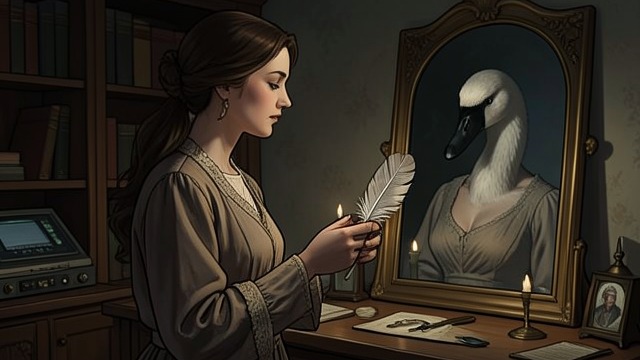 The Swan’s Missing Wing from "What Are You Going Through". The Swan’s Missing Wing A chosen difference The narrator says she wanted to be the brother in a tale who keeps one swan wing after being turned human again.