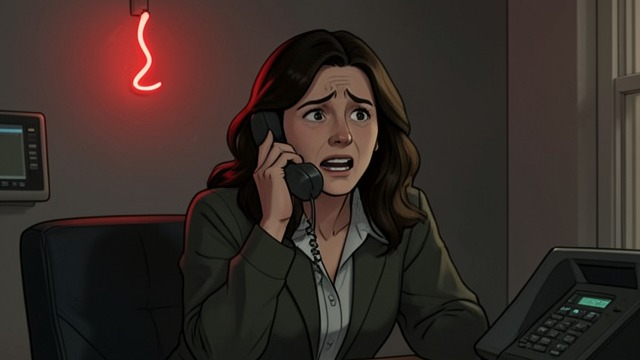 The Scammer’s Phone from "What Are You Going Through". The Scammer’s Phone Daily intrusions Scammers call the neighbor repeatedly with false prizes, emergencies, and requests for personal information.