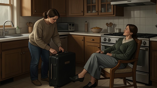 Making a Household from "What Are You Going Through". Making a Household Small tasks establish a rhythm The narrator unpacks, makes lists, and plans meals while the friend rests.