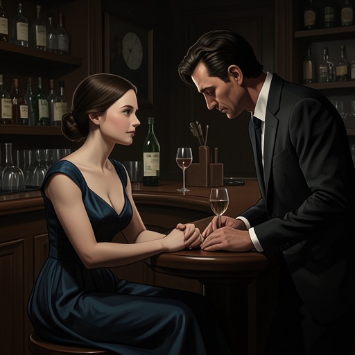 The Father and Daughter at the Bar from "What Are You Going Through". This subplot traces a bereaved daughter’s attempt to have her caregiving recognized by a father who keeps returning to the dead mother’s suffering.