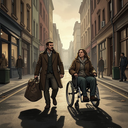 The Elderly Neighbor and Her Son from "What Are You Going Through". This subplot traces a son’s efforts to protect his isolated mother while recognizing that care cannot erase her fear or restore their former connection.