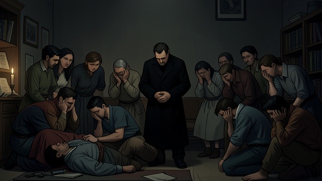 Shared Mourning from "Much Ado About Nothing". Shared Mourning Protection Beatrice and the household gather around the collapsed Hero while Leonato grieves.