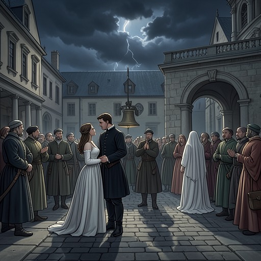 The Marriage of Hero and Claudio from "Much Ado About Nothing". This flow traces the courtship of Hero and Claudio from sudden attraction through public collapse and eventual restoration.