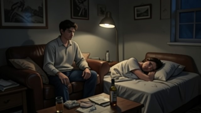 The Drunken Household from "The Caller". The Drunken Household A parent often absent Johnny’s mother spends long periods drinking and sleeping while Johnny lives in a neglected home.