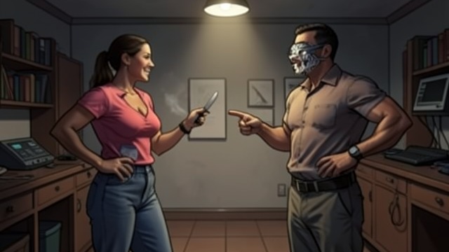 A Witness With Humor from "The Caller". A Witness With Humor Details without melodrama Else describes the attacker’s knife, trainers, mask odor, and fast escape.