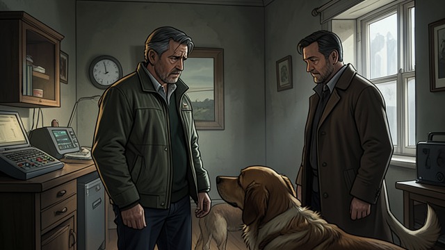 Schillinger’s Defense from "The Caller". Schillinger’s Defense A keeper confronts loss Investigators tell Schillinger that Theo has died and that his dogs are suspected.