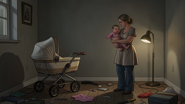 The Stolen Smock from "The Caller". The Stolen Smock A missing possession After returning home, the family disposes of the blood-soaked pram and replaces it with an expensive new one.