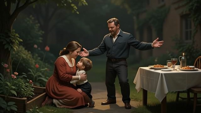 A Shared Domestic Rhythm from "The Caller". A Shared Domestic Rhythm A carefully tended life Lily takes pleasure in their garden, family photographs, and a meal prepared for Karsten.