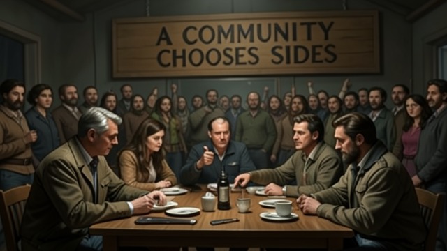 A Community Chooses Sides from "The Caller". A Community Chooses Sides Public judgments form quickly Residents debate whether Schillinger is a responsible owner, whether the prankster opened the gate, and…