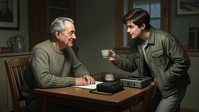 A Warm Greeting from "The Caller". A Warm Greeting Welcome without suspicion Henry greets Johnny as his boy and welcomes him into the house.