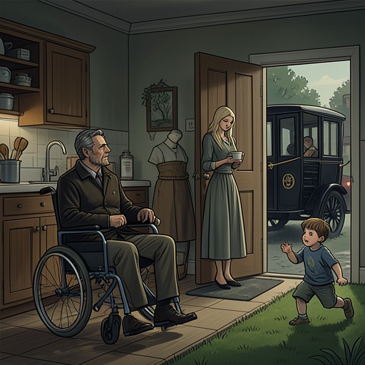 Living Beside Death from "The Caller". This flow traces how characters respond to death as a future, a public claim, an illness, and finally an irreversible loss.