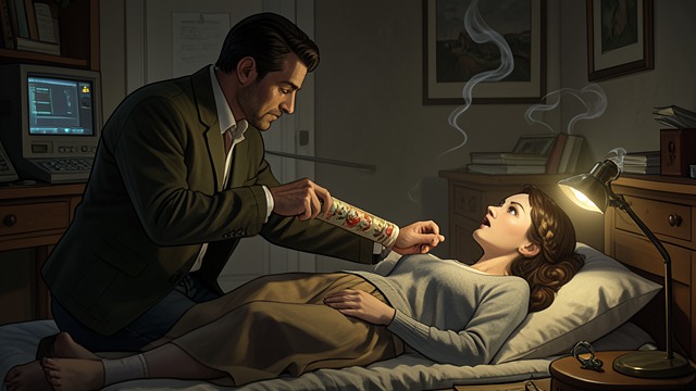 The Smoking Ritual from "Emmanuelle". Fire and Inhalation Mario teaches Emmanuelle to smoke opium through a ceremonial pipe.
