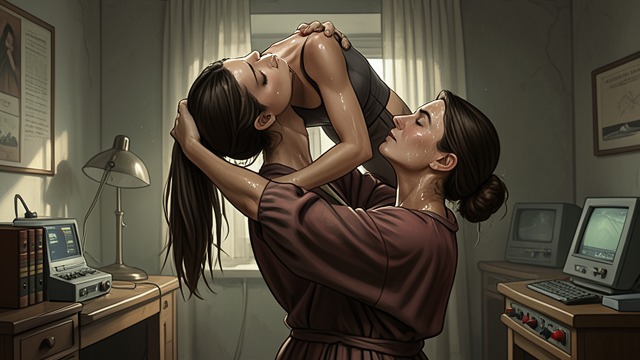 同意与命令,《艾曼纽》中的场景。力量与臣服 阿丽亚娜通过运动让艾曼纽筋疲力尽,随后抬起她、摆布她、亲吻她并触摸她。这场邂逅将运动场上的权威与情色上的慷慨交织在一起。 欢愉之后的问题 阿丽亚娜询问艾曼纽是否爱过女人,在获得身体上的回答后,又寻求一个言语上的回答。 再次确认拒绝 艾曼纽拒绝和她一起回家。这个决定重新确立了一道界限,却让欲望得不到满足。