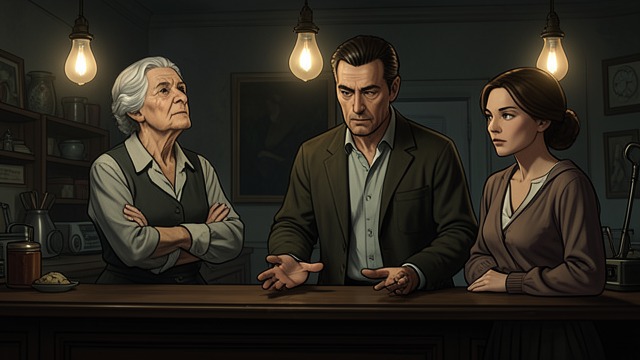 The Negotiation from "Emmanuelle". Bargaining for Bodies Mario asks the proprietors for young male companions, but the old woman resists and proposes other entertainments.