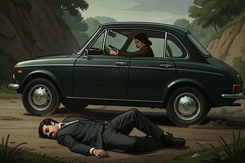 Ronny Devereux's death by shooting from "The Seven Dials Mystery". Ronald Devereux’s shooting turns Bundle Brent’s apparent road accident into the second death linked to Seven Dials.