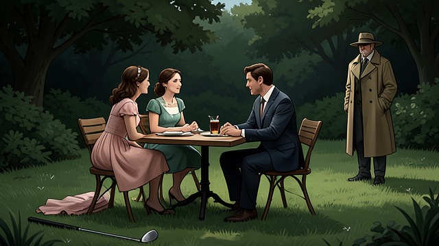 A Target of Diversion from "The Seven Dials Mystery". A Target of Diversion The girls keep watch Bundle Brent and Loraine Wade occupy Rupert Bateman with conversation and clock golf while Jimmy Thesiger searches…