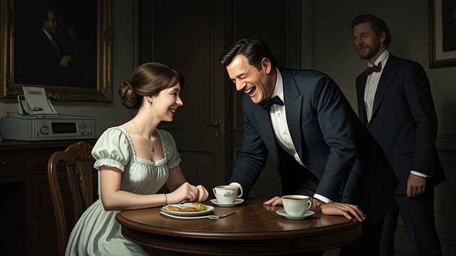 A Late Breakfast from "The Seven Dials Mystery". A Late Breakfast The household joke At Chimneys, Gerald Wade’s habit of sleeping late exasperates Lady Coote and amuses the younger guests.