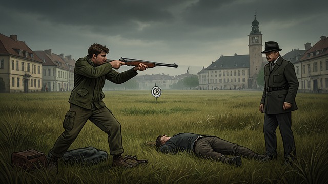 The Local-Rifle Theory from "The Seven Dials Mystery". The Local-Rifle Theory A convenient account The local inspector suggests that young people practicing with rifles may have accidentally shot Ronald Devereux.