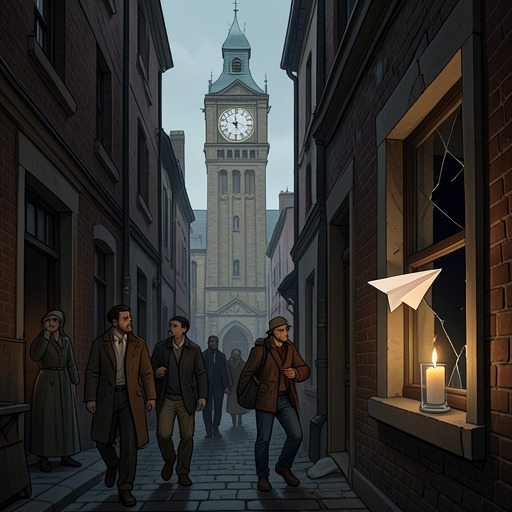 The Role of Luck and Misinterpretation from "The Seven Dials Mystery". This thread follows the accidents, mistaken readings, and improbable coincidences that repeatedly alter the investigation’s direction.