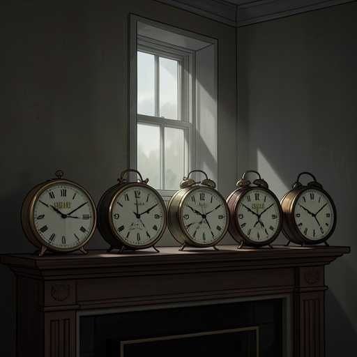The Search for Meaning in the Clocks from "The Seven Dials Mystery". This thread follows the characters’ attempts to turn a strange clock arrangement into a coherent explanation of the murders and the society.