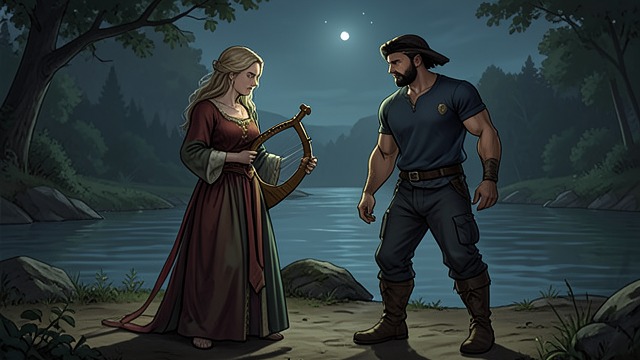 Lilith’s First Love from "Unforgiven". Lilith’s First Love Playful recognition Lilith meets Cam near the Jordan River and teases him about arriving like a falling star.