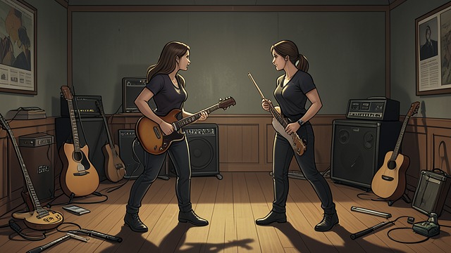 A Bandroom Collision from "Unforgiven". A Bandroom Collision Conflict in the rehearsal space Cam brings Lilith into the band room, where she clashes with Jean Rah.