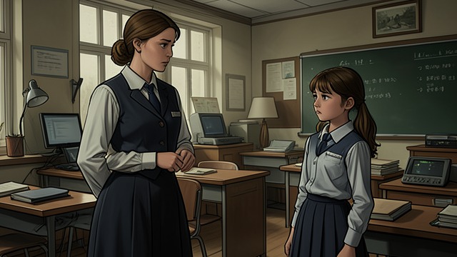 A Public Mask from "Unforgiven". A Public Mask Mother and substitute teacher Janet appears at school as a substitute and addresses Lilith formally, maintaining the distance of a teacher rather…