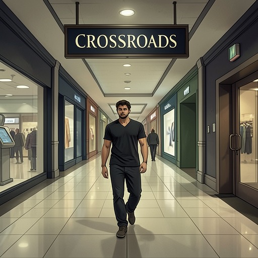 The Road from Aevum from "Unforgiven". The movement from Lucifer’s food court to Crossroads and back frames the story as an encounter with a manufactured world that can finally be left behind.