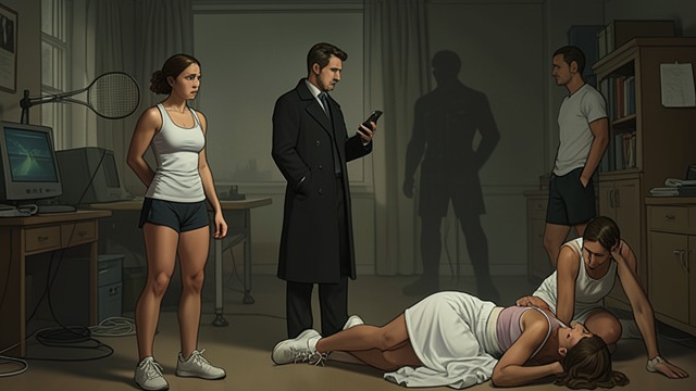 The Confession Reframed from "Match Point". The Confession Reframed A hidden injury plot After the shooting at the final, Colt tells Willa that Tabitha had strung fishing line across Denise’s stairs to…