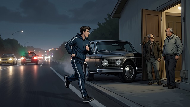 Highway Escape from "Speak No Evil". Highway Escape Refusal of Return Niru exits the Rover while traffic horns rise around him.