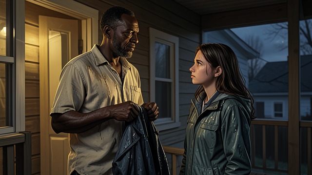 The Jacket Returned from "Speak No Evil". The Jacket Returned Material Remembrance Meredith carries Niru’s windbreaker through the night and returns it to Obi.