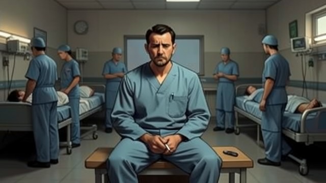 A City’s Medical Crisis from "Black Hawk Down". Exhaustion and Return An Interrupted Rest After assisting in numerous major surgeries, Elmi sat down briefly.