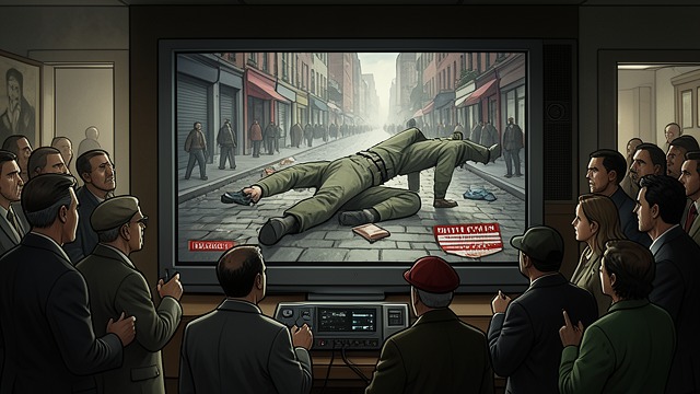 The Images Reach America from "Black Hawk Down". A National Audience Watches Television Coverage CNN showed images of a dead American being dragged through the streets.