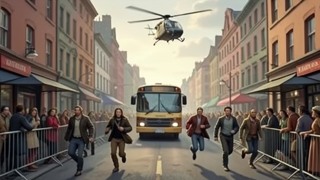 A Night without Normal Routes from "Black Hawk Down". The City Is Disrupted Blocked Movement Buses stopped, streets were barricaded, and residents struggled to travel.